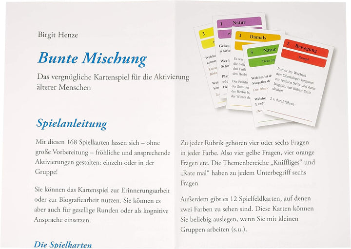 Bunte Mischung: Das vergnügliche Kartenspiel für die Aktivierung älterer Menschen