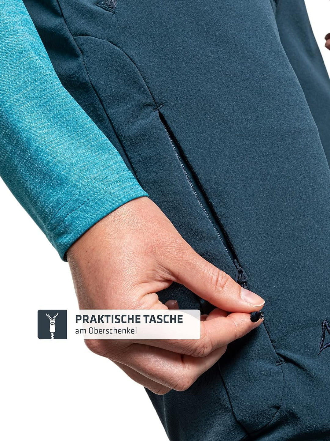 Schöffel Damen Pants Taibun L, funktionale Wanderhose, wasserabweisende und schnelltrocknende Outdoo