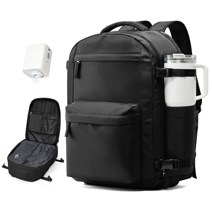 BOXSAM Vakuum Rucksack Handgepäck Flugzeug Tasche Airbag mit Vakuumsystem Reisen Tagesrucksack Ryana