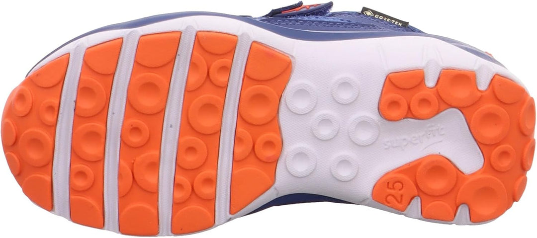 Superfit Jungen SPORT5 leicht gefütterte Gore-Tex Sneaker 22 EU Weit Blau Rot 8040, 22 EU Weit Blau
