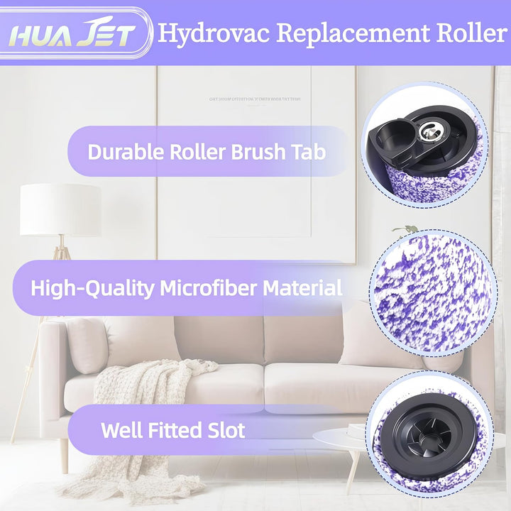 Ersatz Bürstenrolle und Filter-Kit für Shark HydroVac WD101 WD201 WD100 Staubsauger, kompatibel mit