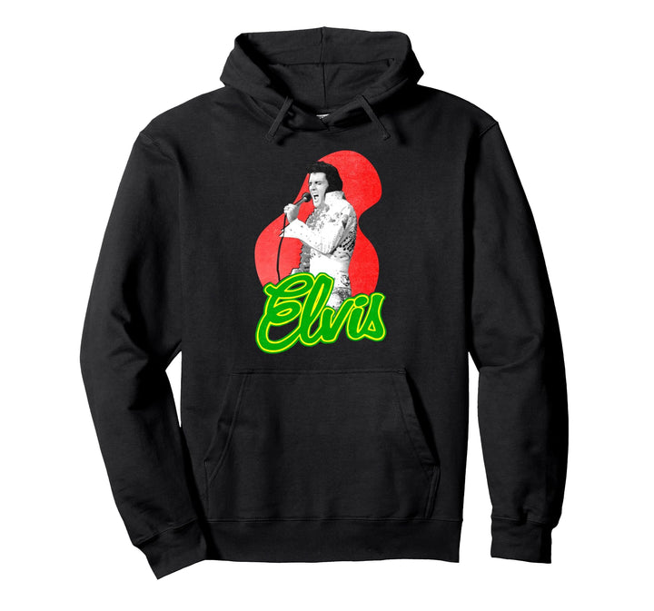 Elvis Presley Official Retro Singing Pullover Hoodie
