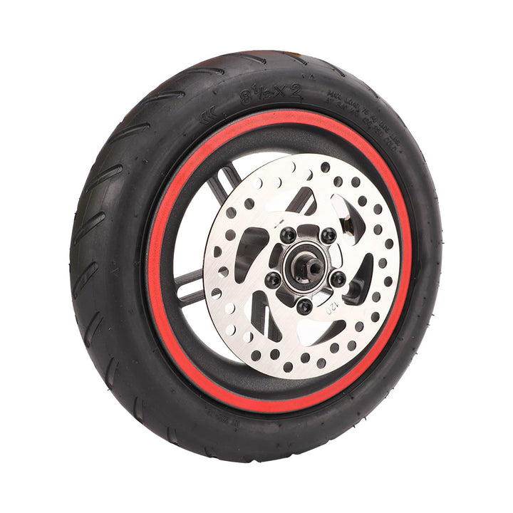 Elektroroller Hinterrad Reifen mit 120mm Scheibenbremse für Xiaomi PRO/PRO 2/M3, Rutschfest E-Scoote