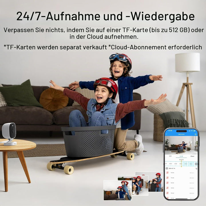 VIMTAG 2,5K Überwachungskamera Aussen, 5GHz WLAN Kamera Outdoor,Aussenkamera,Farbige Nachtsicht,Tag&amp;
