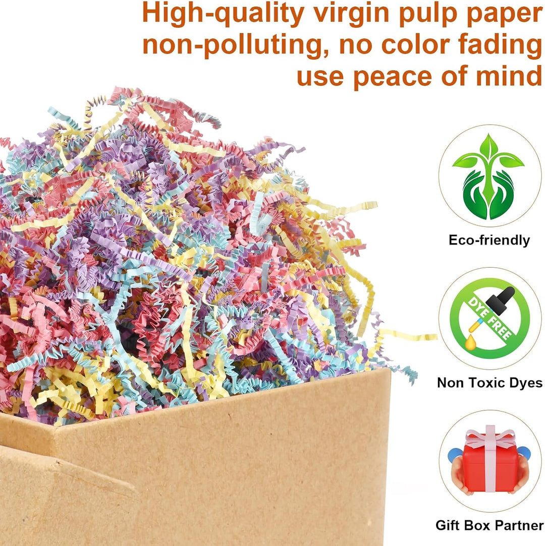Raffia Geschreddertes Papier, 100g Füllmaterial Geschenk, Raffia Hamper Shreds, Geschreddertes Papie