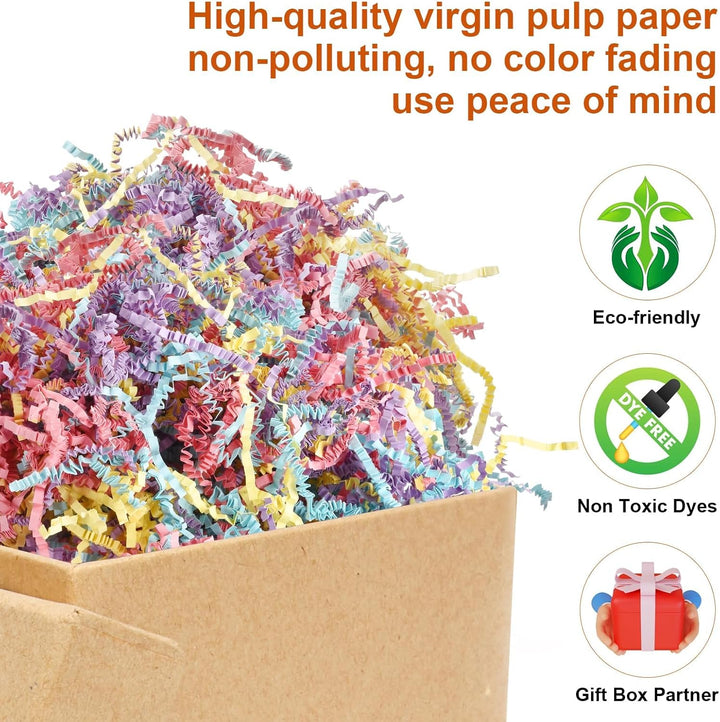 Raffia Geschreddertes Papier, 100g Füllmaterial Geschenk, Raffia Hamper Shreds, Geschreddertes Papie