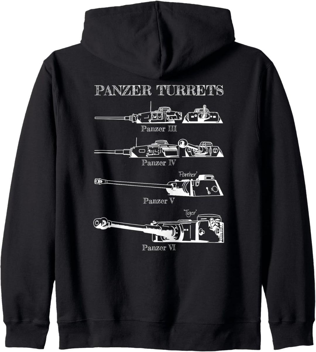 WW2 Tiger Panther Panzer IV Identitätserkennung Kapuzenjacke