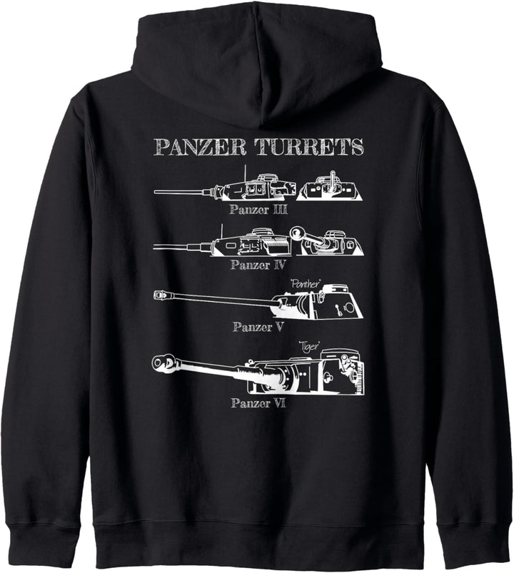 WW2 Tiger Panther Panzer IV Identitätserkennung Kapuzenjacke