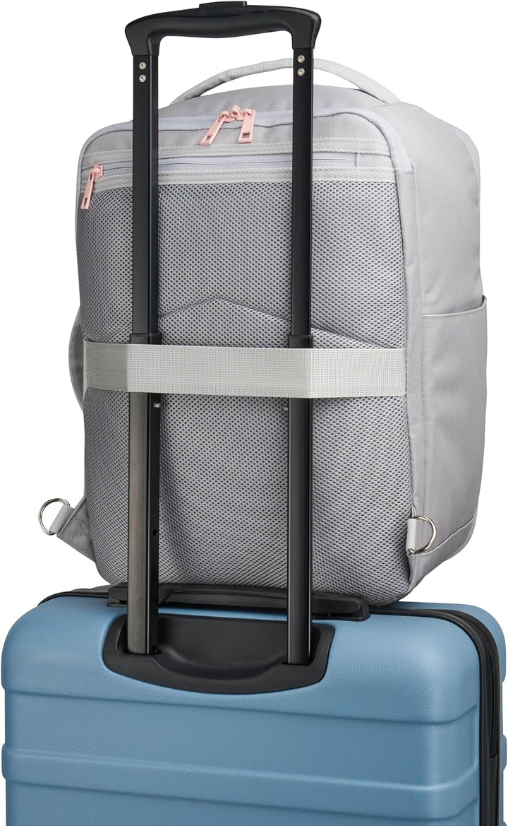Cabin Max Handgepäck-Rucksack Backpack Reiserucksack Ryanair 40x30x20 24L 40 x 30 x 20cm Grau und Ro