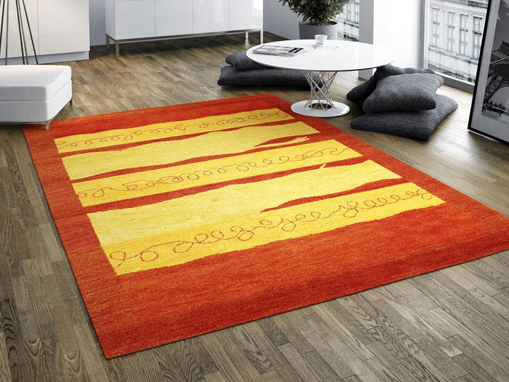 RugVista, Gabbeh Loom Frame, Teppich, Mittelflor, 100 x 160 cm, Rechteckiger, Gabbeh, Wolle, Flur, S