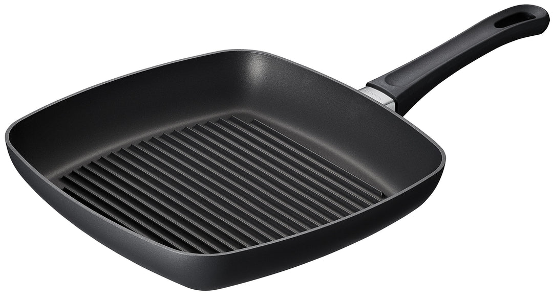 SCANPAN Classic Induction Grillpfanne 27x27 cm | Quadratische Pfanne | Stratanium+ Antihaftbeschicht