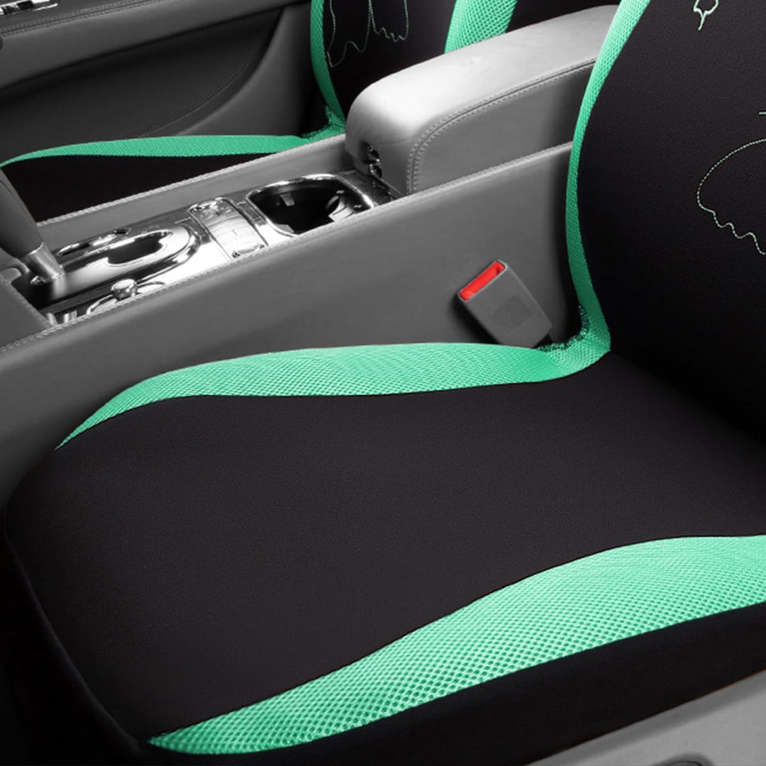 Flying Banner Maschen Schmetterling Universal für Auto Sitzbezüge Seitenairbags Kompatibel (Mintgrün