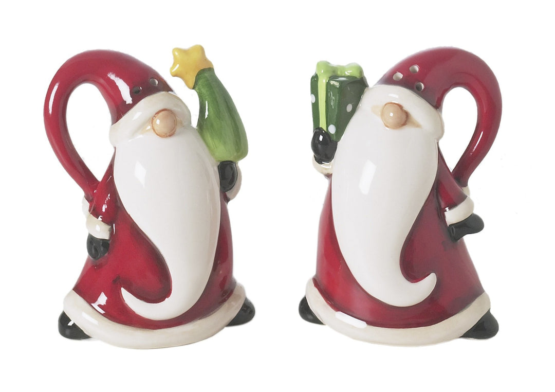 Excelsa Santa Claus Salz-und Pfefferstreuer-Set, Keramik, rot, 6x4.5x8 cm, 2