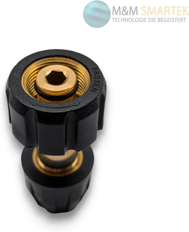 M&M Smartek Mini-Waschlanze 3-teilig mit M22x1,5 Innengewinde – kompatibel mit Kärcher HD/HDS – Hoch