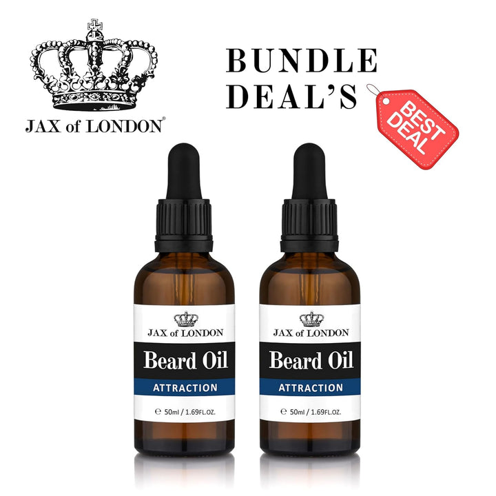Jax of London Premium Bartöl für Männer - Inspiriert vom ikonischen Sauvage Duft. Pflegt und hydrati