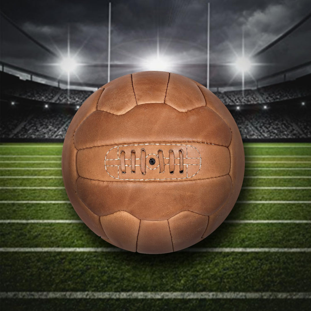 FNine Fussball Vintage Antik Leder Fussball