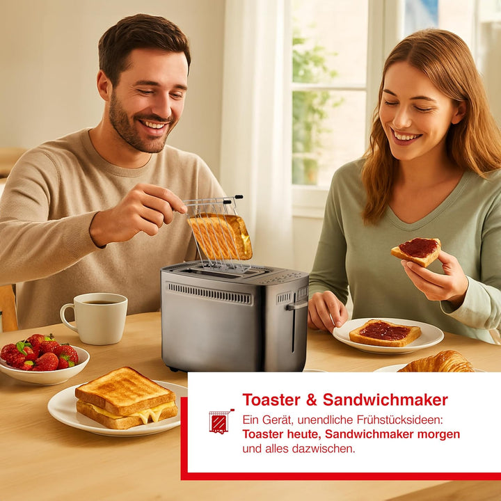 Solis Sandwich Toaster 8003 Sandwichmaker - Toster Griller - Sandwich Grill - Turbofunktion - Funkti