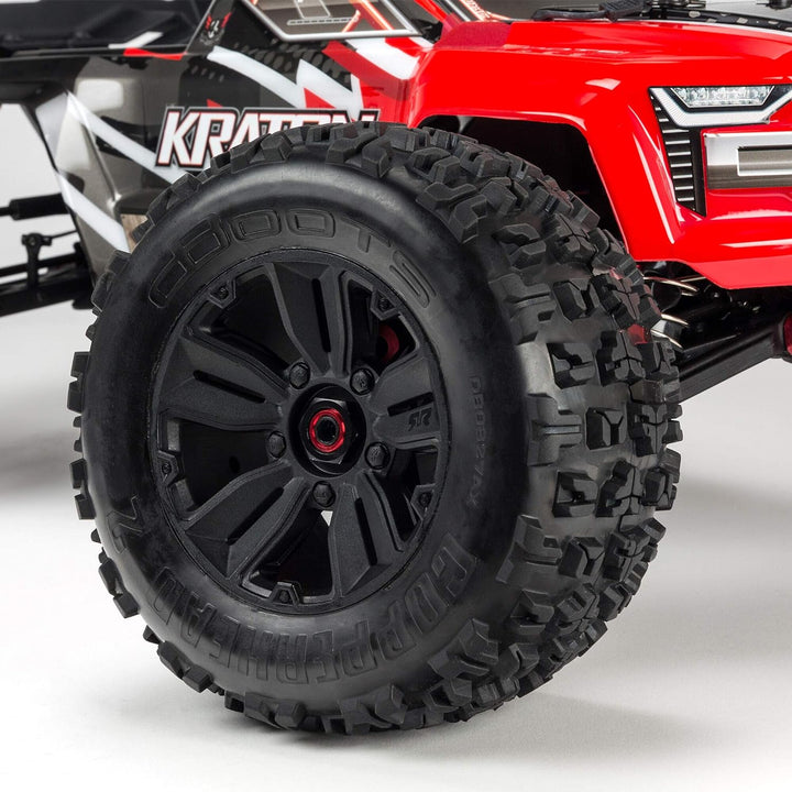 ARRMA RC Truck 1/8 KRATON 6S V5 4WD BLX Speed Monster Truck mit Spektrum Firma RTR, rot, ARA8608V5T1