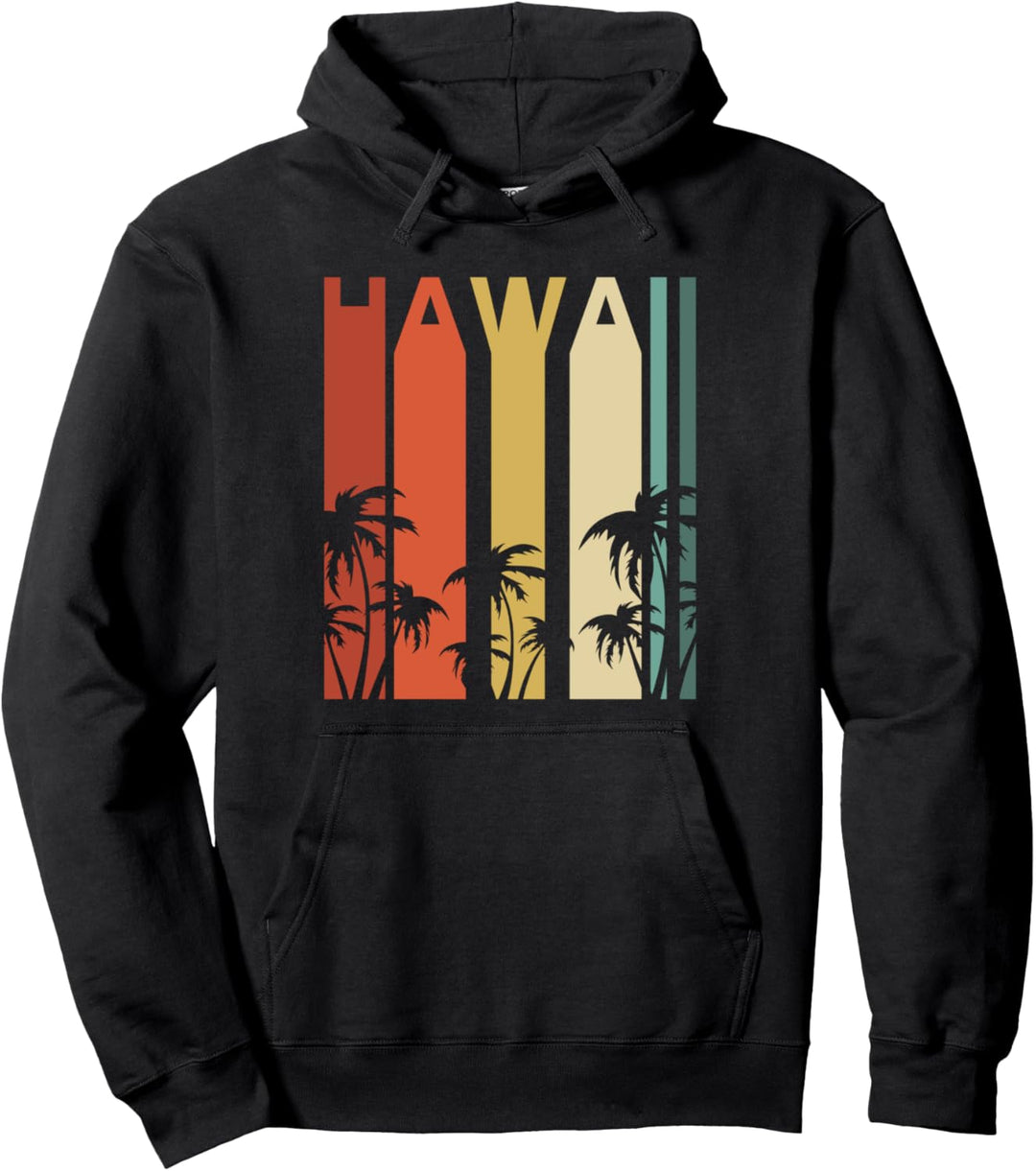 Hawaii Surf Beach Vintage Hawaiian Beach Maui Island Party Pullover Hoodie
