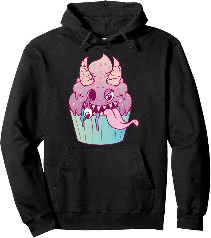 Anime Aesthetic Pastel Goth Satanic Cupcake Geschenke Pullover Hoodie