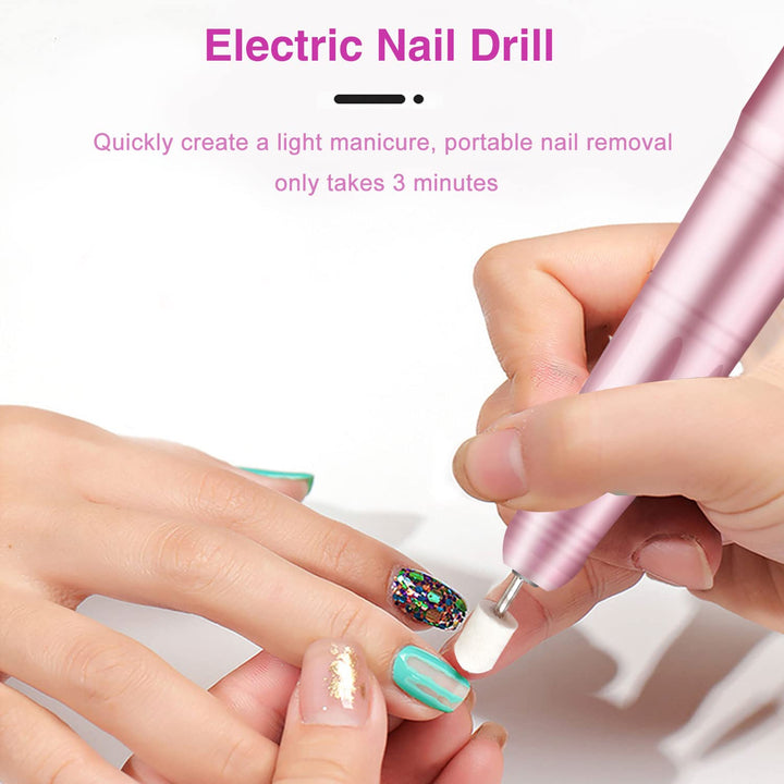 Professioneller Nagelschleifer, 35.000 U/min, elektrische Nagelfeile, kabellos, mit LED-Display, Man