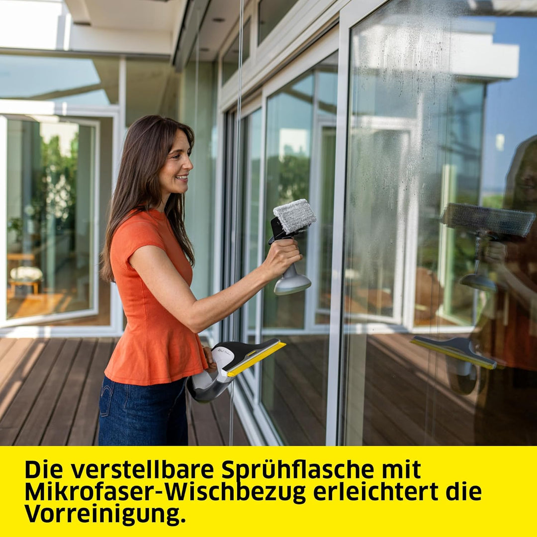 KÄRCHER Akku-Fenstersauger WV 8 Signature Line mit Xtra!Flex® Silikonlippe, Akkulaufzeit: 55 min, Sc