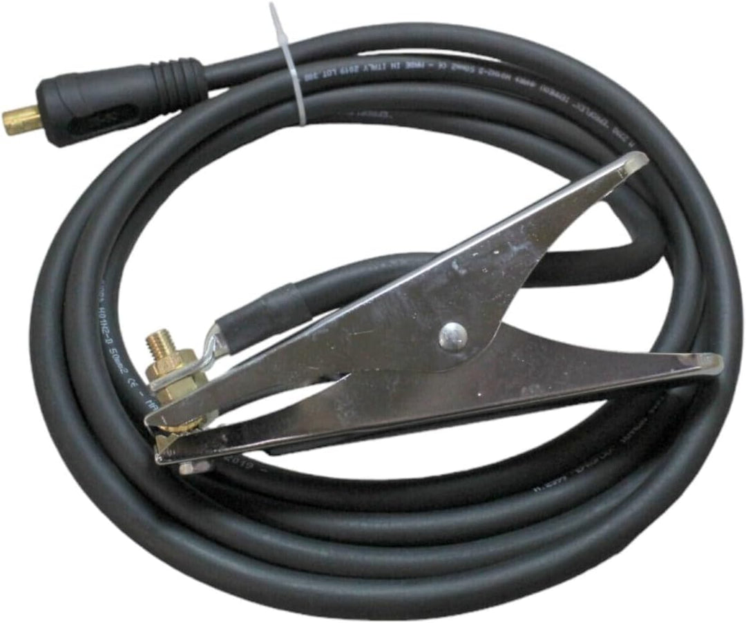 Massekabel Schweisskabel 10,16,25,35,50,70mm² HAR 4m 200/400A Masseklemme Stecker (25mm² 13mm Dorn),