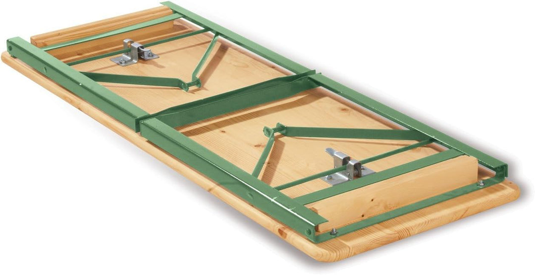 PINOLINO Kinderfestzeltgarnitur Sepp mit Lehne, aus Holz und Metall, 3-teilig, einfach zusammenklapp