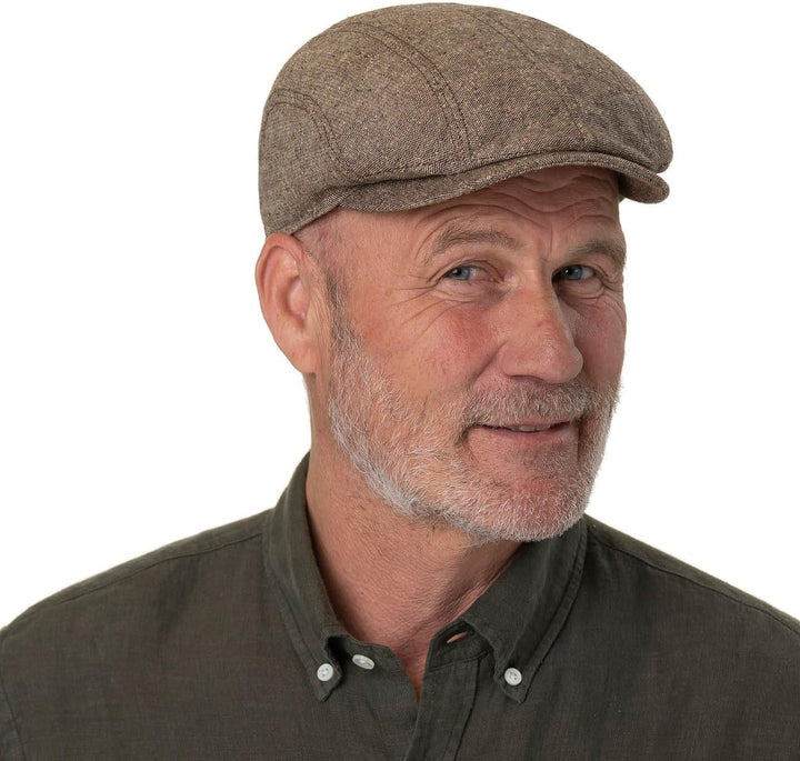 Stetson Donegal Colour Spots Flatcap - Zeitlose Schirmmütze - Klassische Form - Cap in Seiden-Wollmi