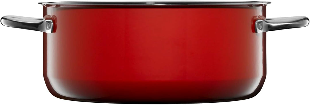 WMF Fusiontec Compact Kochtopf gross 24 cm, Glasdeckel, Bratentopf Induktion 4,5l,High-Tech Keramik,