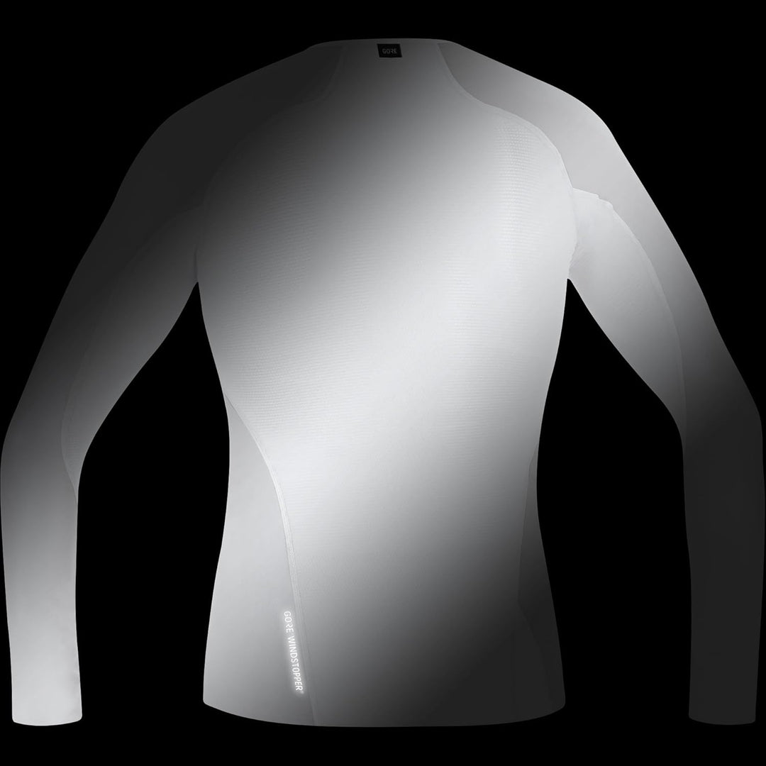 GOREWEAR M Gore® Windstopper® Base Layer Shirt Langarm S Light Grey/White, S Light Grey/White