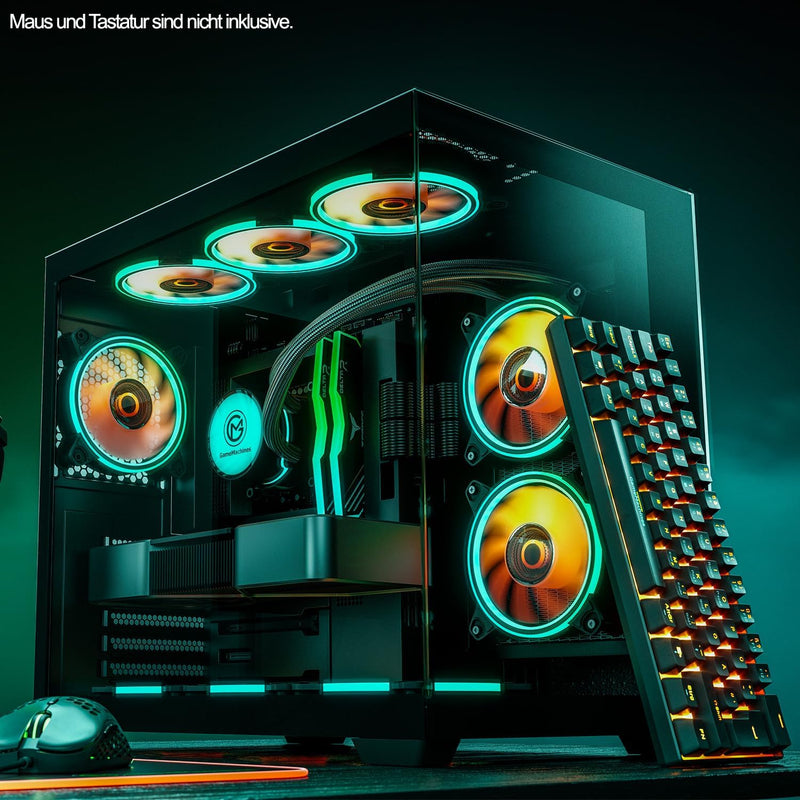 GameMachines Cube - Gaming PC - Intel Core i7 12700KF - NVIDIA GeForce RTX 4060 - Wasserkühlung - 10