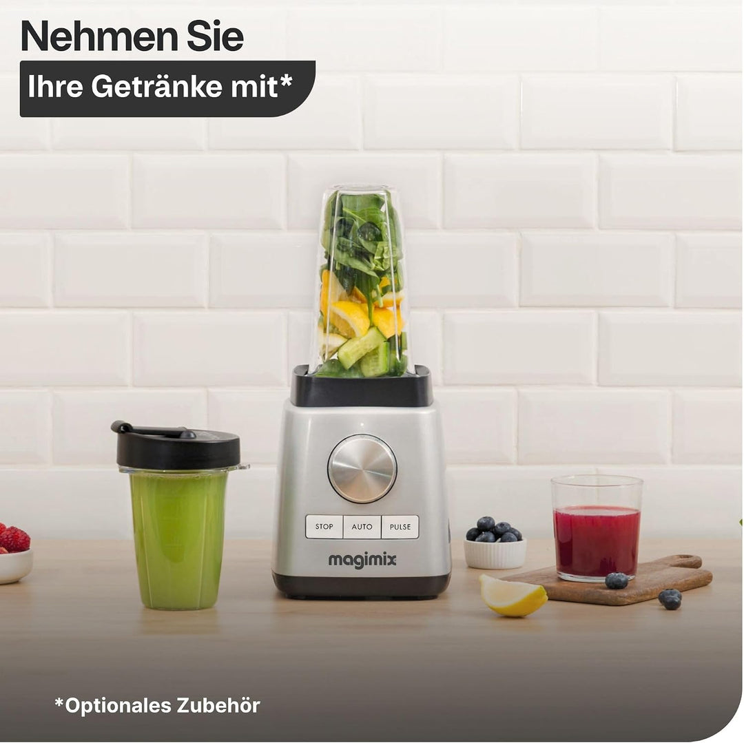 magimix Blender - Power 5 XL - Standmixer mit 1500W Motor, 2L Nutzkapazität, Glas-Krug aus Borosilik