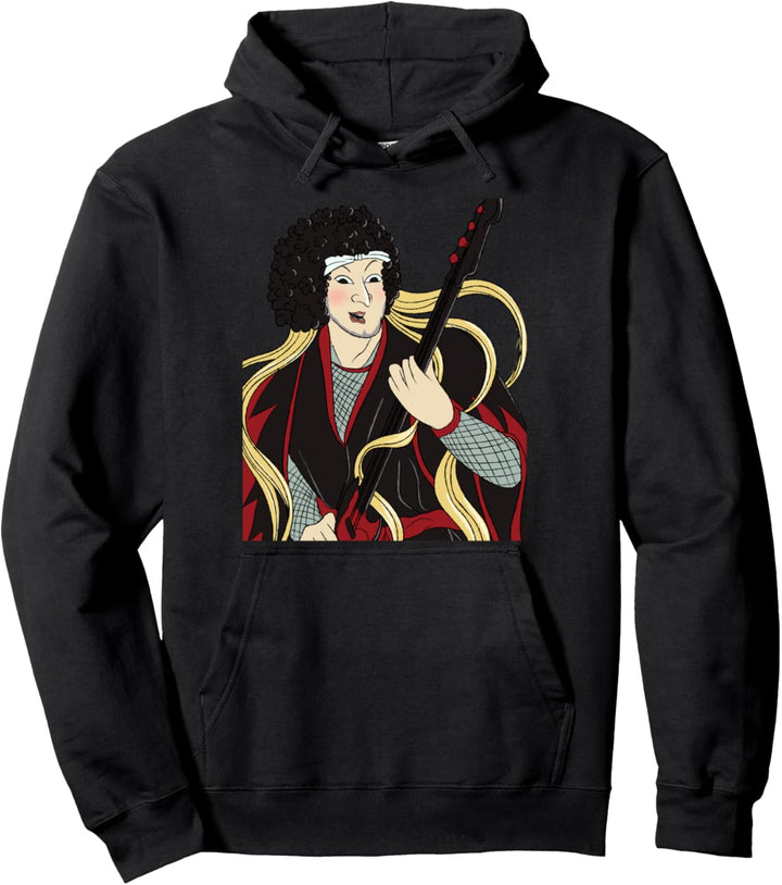 Bassist Samurai Japanese Warrior Pullover Hoodie