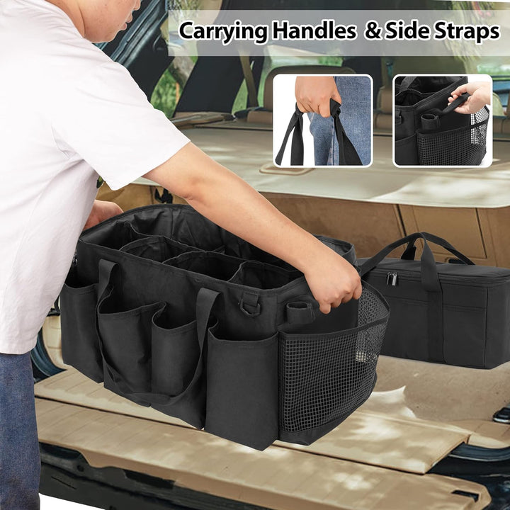 Grosse Auto Pflege Tasche mit Polier Trage Tasche, mit Grosser Kapazität & Tragbare Griffe, Autoo Re