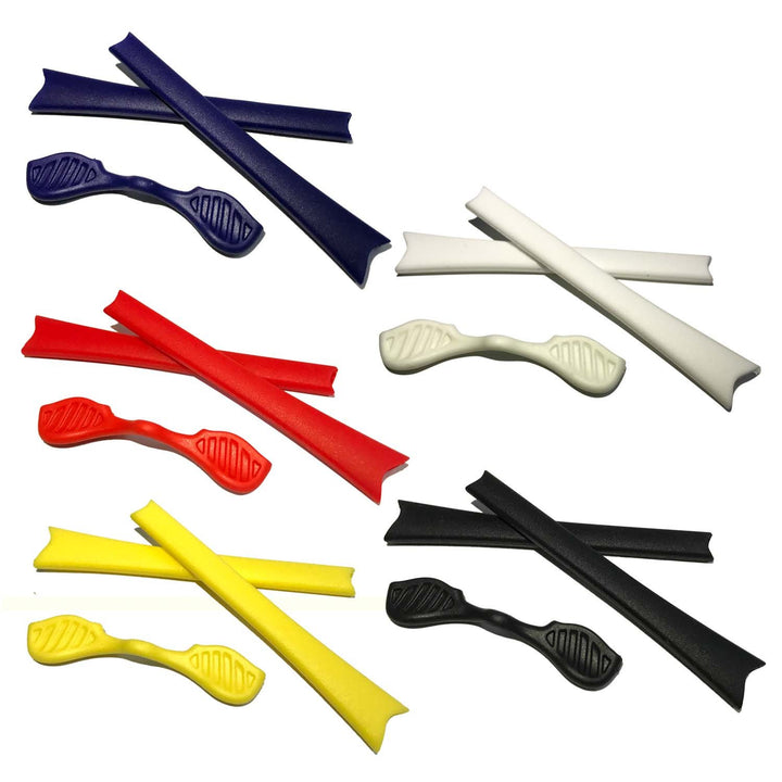 HKUCO Replacement Silicone Leg Set For Oakley Radar Ear socks Rubber Kit Red/Blue/Black/Yellow/White