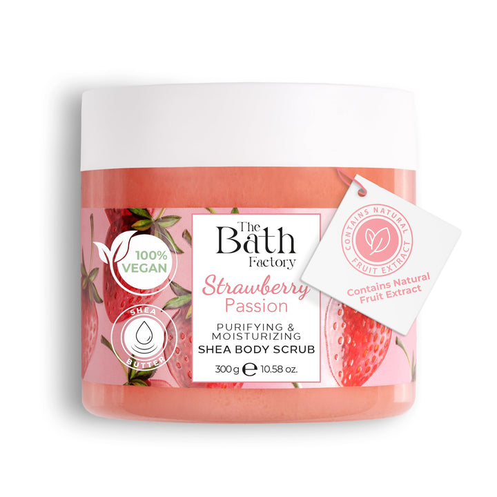 Strawberry Shea Body Scrub,300 Gramm