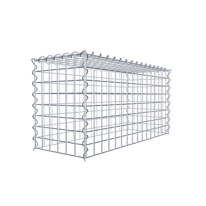 GABIONA - Gabione 80 x 40 x 30 cm - Anbau-Korb Typ 3 (ohne Bodengitter) - Verzinkter Gabionenkorb mi