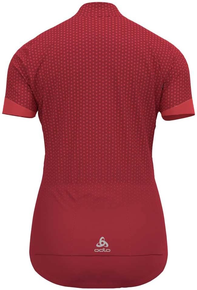 Odlo Damen Essentials_411951 Radtrikot mit Reissverschluss (1er Pack) L American Beauty - Cayenne, L