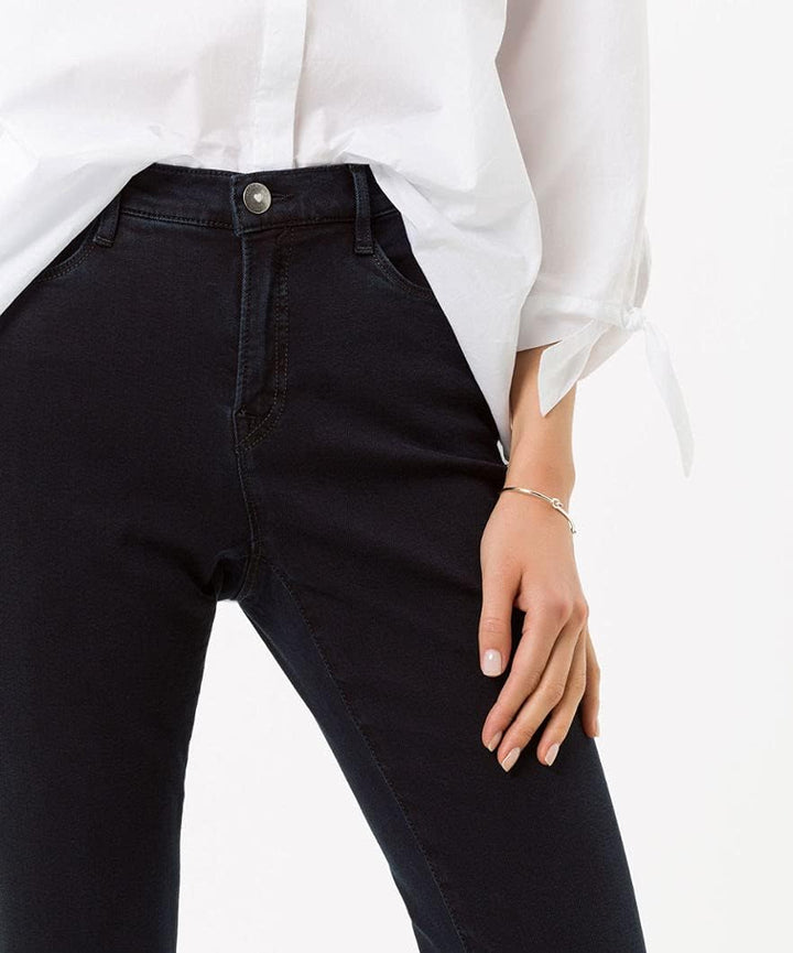 BRAX Damen Style Mary Blue Planet Nachhaltige Five-Pocket Jeans 26W / 32L Clean Dark Blue, 26W / 32L