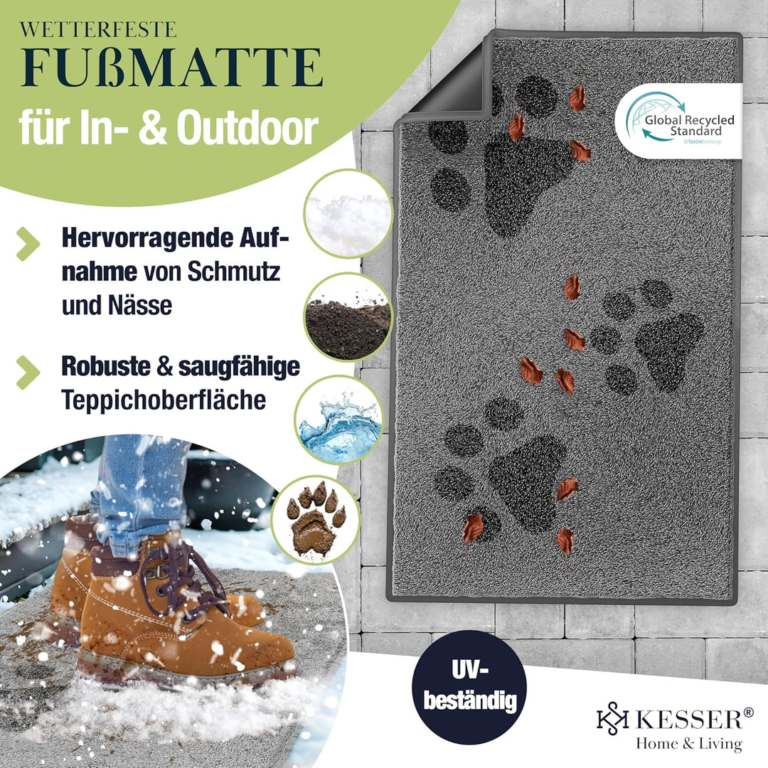 KESSER Schmutzfangmatte Profi Fussmatte in vielen Grössen, Türmatte, Teppich, Fussabtreter & Fussabs