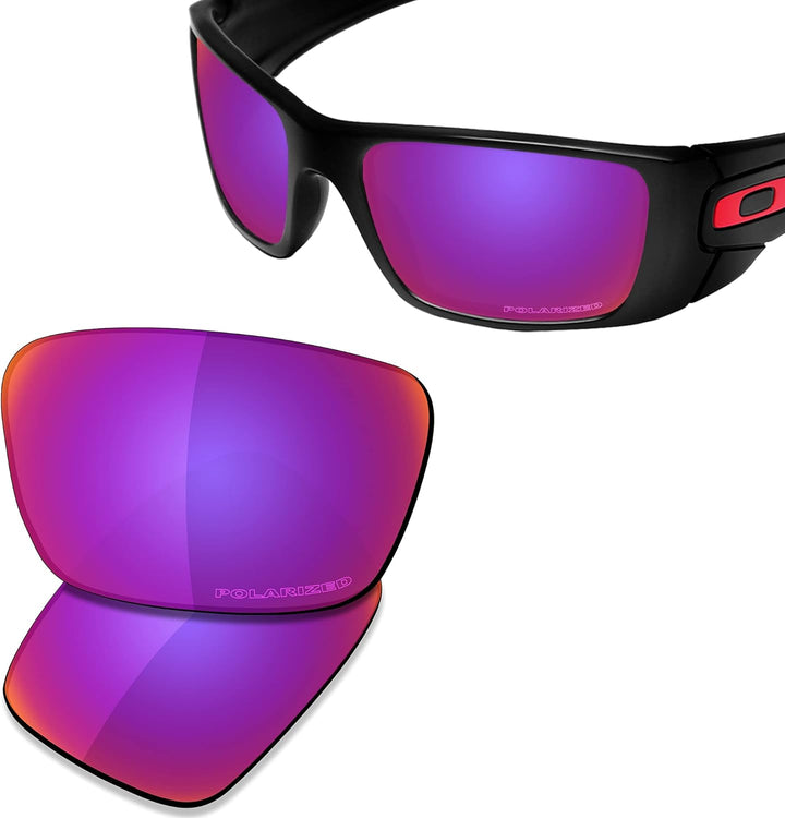 Saucer Premium Ersatzgläser für Oakley Fuel Cell OO9096 Sonnenbrillen High Defense - Midnight Sun Po