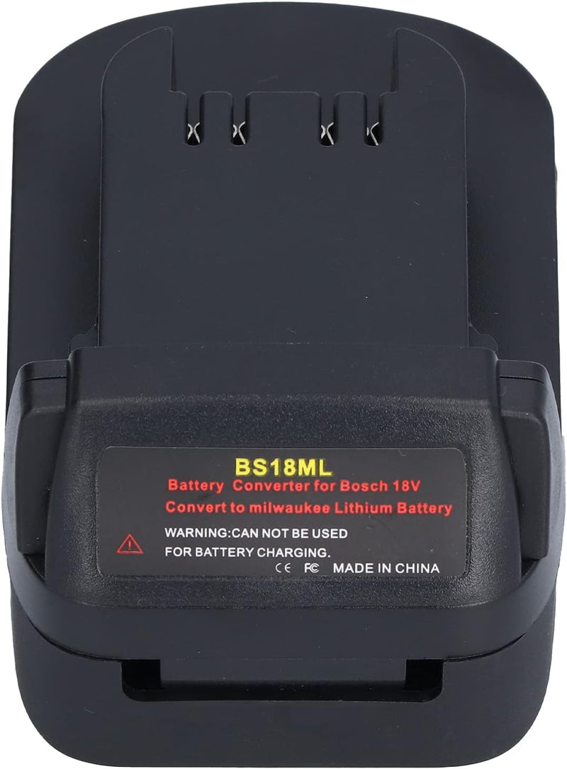 BS18ML Adapter, 18V Batterieadapter Konverter für 18V zu Milwaukee Lithium Power