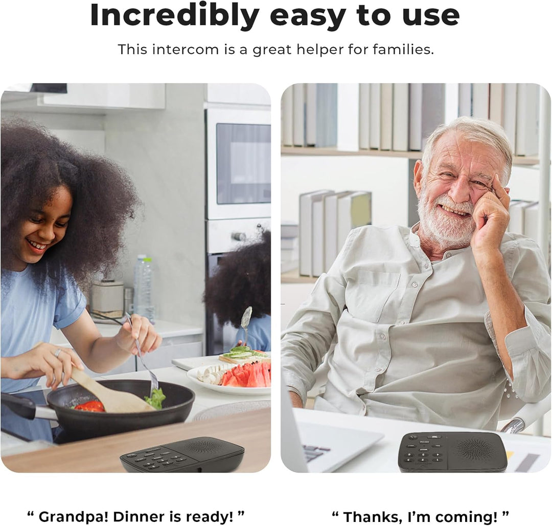Hosmart Neue verbesserte drahtlose Duplex-Gegensprechanlage 2025 Realzeit-Zwei-Wege-Lösung für Zuhau