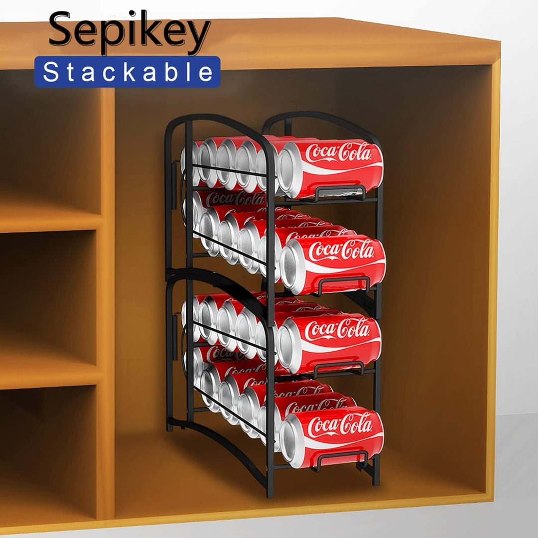 Sepikey 2er Set Rollen Kühlschrank Organizer Dosenspender Dosenhalter Kühlschrank Dosen Organizer fü