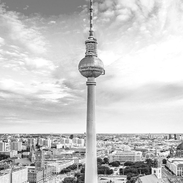 Runa Art Wandbilder Berlin Fernsehturm 5 Teilig Bild auf Vlies Leinwand Deko Wohnzimmer Büro Städte