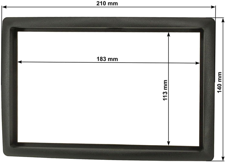 tomzz Audio 2445-036 Doppel DIN Radioblende Set kompatibel mit Renault Megane II Scenic II Bj.2005-2