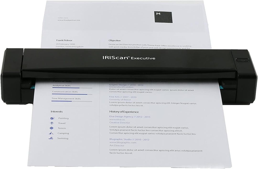 IRIScan Executive 4 dokumentenscanner : 8PPM Duplex | Scanner a4 | Stromversorgung USB | scan to USB