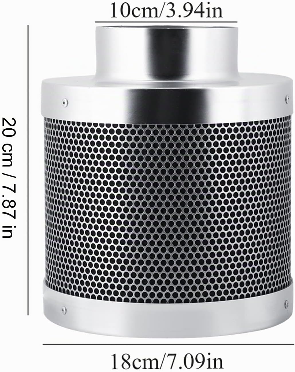 Kohlefilter Geruchsfilter RC412 Aktivkohlefilter Luft-Filter Abluft-Filter Grow Filter für Pflanzen