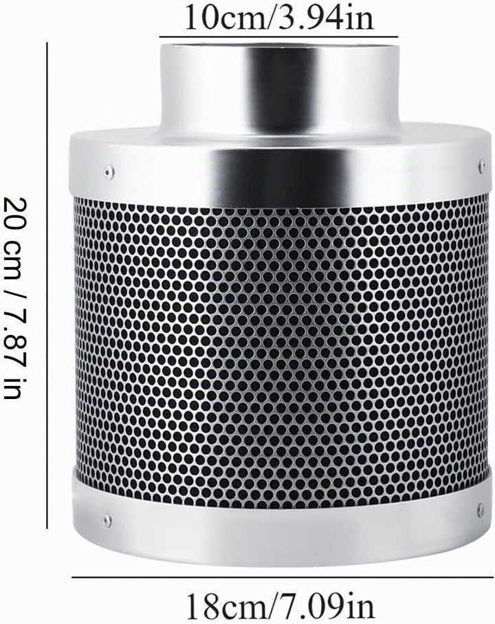 Kohlefilter Geruchsfilter RC412 Aktivkohlefilter Luft-Filter Abluft-Filter Grow Filter für Pflanzen